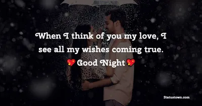 You are everything to me. I draw my strength from you. Good Night my love!  - good night Messages For Girlfriend