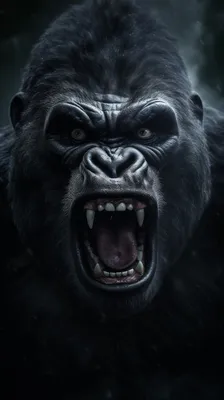 Gorilla Portrait | Gorilla tattoo, Savage animals, Gorillas art