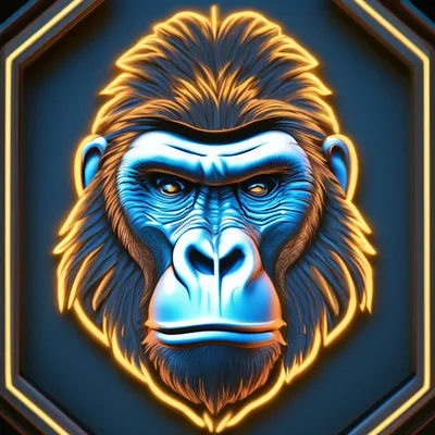 Лихорадочная голова гориллы Векторное изображение ©Andrey_Makurin 274118068