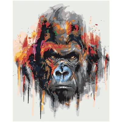 Современные Черные картины на холсте Gorilla, скандинавские животные,  фотообои с рисунком обезьяны для гостиной, украшение для дома | AliExpress