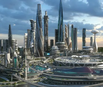 Sci-Fi :: art :: красивые картинки :: город будущего :: Кликабельно -  JoyReactor