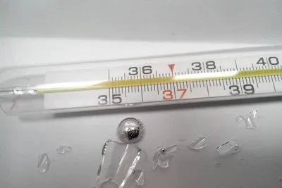 Ртутный градусник показывает нормальную для человека температуру - 36,6. |  Премиум Фото