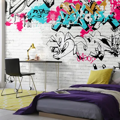Фотообои \"Граффити на стенах улицы\" - Арт. 040072 | Купить в  интернет-магазине Уютная стена