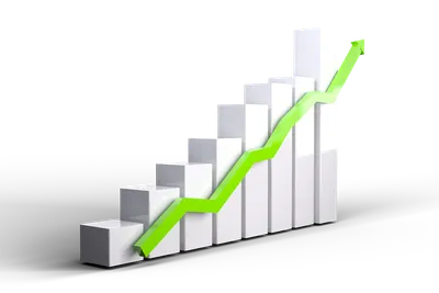 График роста доходов - скачать бизнес шаблон для создания презентации  powerpoint