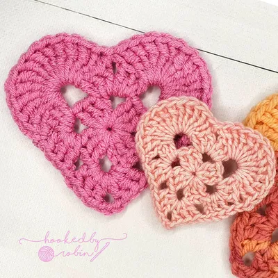 Crochet Granny Heart ❤ — Hooked by Robin