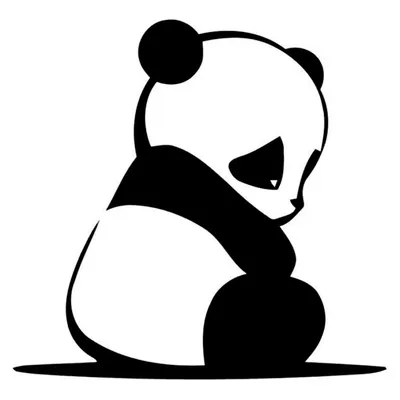 Грустная панда - 73 фото
