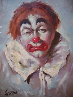 Unknown artist Грустный клоун.: Description of the artwork | Arthive