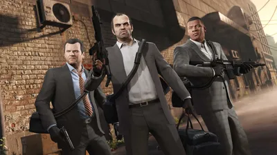 Скачать Grand Theft Auto 5 \"Официальные обои на рабочий стол.\" -