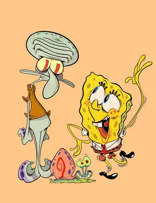 Обои на рабочий стол SpongeBob SquarePants / Губка Боб Квадратные Штаны и  Patrick Star / Патрик Стар из мультсериала Губка Боб Квадратные Штаны, обои  для рабочего стола, скачать обои, обои бесплатно