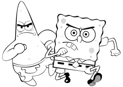 Губка Боб и Патрик гуашью (пошаговое рисование) | HobbyZorro | Дзен