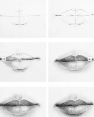 Как нарисовать губы карандашом | ВКонтакте