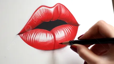 Как нарисовать губы для начинающих | Бесплатные онлайн уроки от Художник  Онлайн