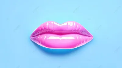 Губы посылающие воздушный поцелуй» — создано в Шедевруме