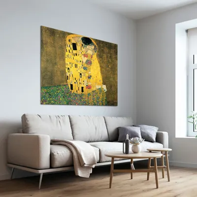 Густав Климт «Поцелуй» — продажа картины в гостиную, зал из Италии в  интернет-магазине «Декор Тоскана»