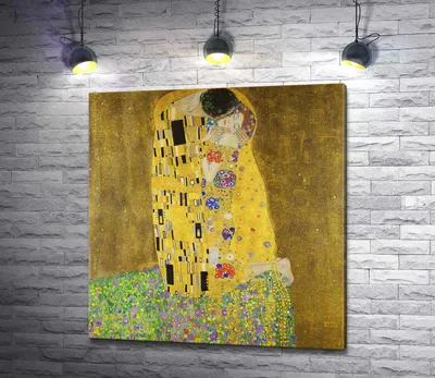Gustav Klimt Kiss\" - Mosaic Reproduction \" | Human figures | Mozaico