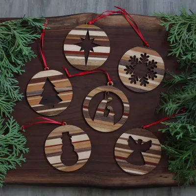 Handmade Wooden Christmas Ornaments | Snowflake, Angel, Christmas Tree,  Star, Snowman, Nativity | JK Creative Wood