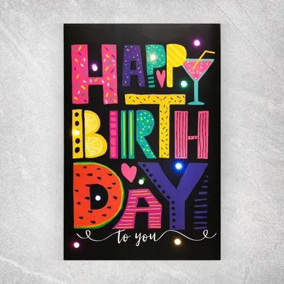 ᐉ Набор букв для свечей - happy birthday • Цена - 20.00грн • Candle Art