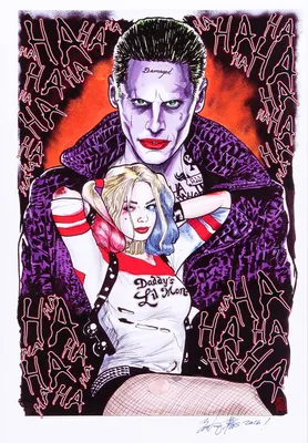 Плакат, Картина Harley Quinn Sending Love | Дарки, Cтоки | Posters.bg