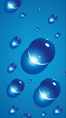 Обои Cool blue iPhone wallpaper with water droplets на телефон Android, 1080x1920  картинки и фото бесплатно