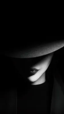 Download wallpaper 1080x1920 girl, hat, bw, dark, shadows samsung galaxy  s4, s5, note, sony xperia z, z1, z2, z3, htc one, lenovo vibe hd background