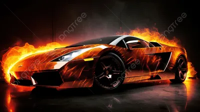 Lamborghini Super Car In Fire Wallpapers Hd Background, Hot Car Picture,  Car, Auto Background Image And Wallpaper for Free Download