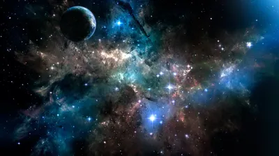 Галактика Андромеды, космический фон, …» — создано в Шедевруме