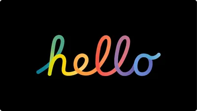 Apple Hello Lettering Animation | Figma Community
