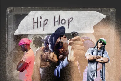 Rap hip hop - doodles set Royalty Free Vector Image