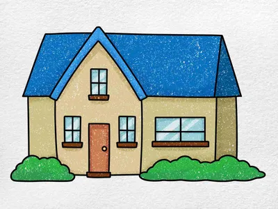 How to Draw a House - HelloArtsy