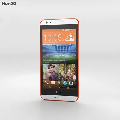 HTC Desire 620G Tangerine White 3D model - Скачать Электроника на  3DModels.org