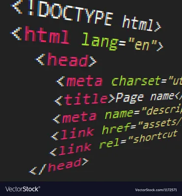 Html Code on Dark Background Stock Image - Image of software, screen:  155503891