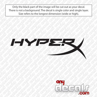 Kingston HyperX Logo Decal Sticker - AnyDecals.com