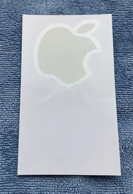 Металлическая наклейка-стикер \"Яблоко iPhone\", с текстурой, на телефон  купить по цене 99 ₽ в интернет-магазине KazanExpress