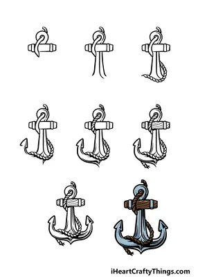 Набор для вышивания крестом PANNA Морской якорь