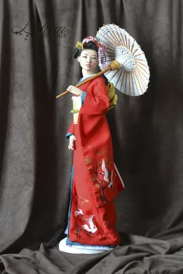 Японская девушка в кимоно Фон И картинка для бесплатной загрузки - Pngtree