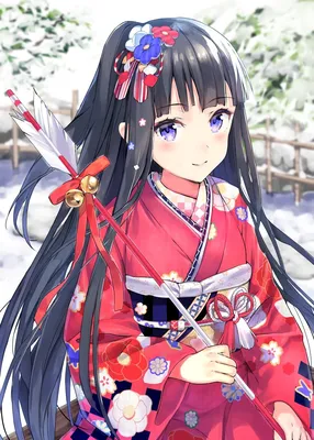 Обычные японские девушки в традиционных праздничных нарядах | Пикабу