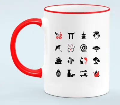 Японские Символы, Знаки, Дизайн, Узоры Клипарты, SVG, векторы, и Набор  Иллюстраций Без Оплаты Отчислений. Image 19666783
