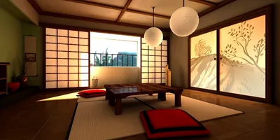Гостиная в японском стиле: фото сочетаний традиций и современных решений