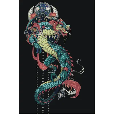 Японский дракон» — создано в Шедевруме