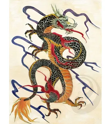 Японские драконы. Король-дракон, «бог-дракон» Рюдзин (Ryūjin яп. 龍神)  Бронзовые скульптуры.