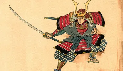 Японские арты самураев - 33 фото