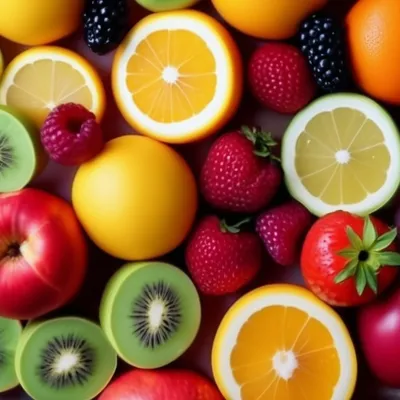 Яркие фрукты и овощи в круглой рамке на белизне Стоковое Изображение -  изображение насчитывающей цветасто, творческо: 131768739
