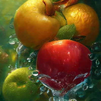 Постер Фрукты - Яркие сочные ягоды 50x70 см в раме по цене 3190 ₽/шт.  купить в Кемерове в интернет-магазине Леруа Мерлен
