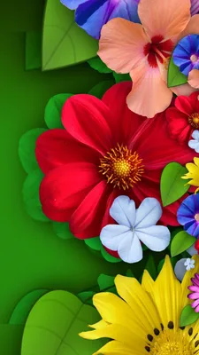 Яркие цветы обои на телефон - красивые фото