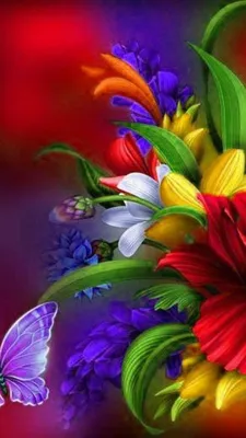 Яркие цветы - Картинка на телефон / Обои на рабочий стол №1328417