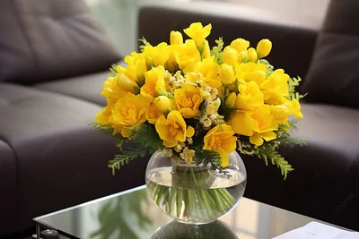 Фотообои Ярко-желтые тюльпаны», (арт. 12084) - купить в интернет-магазине  Chameleon