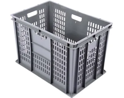 Пластиковый ящик с перфорацией стенок 600х400х410 мм купить в Москве  недорого в интернет-магазине Пластик Тара