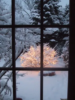 За окном идет снег (52 фото) - 52 фото