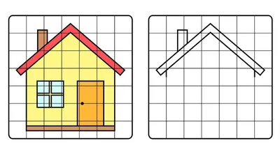 развивающая игра Дорисуй картинки по образцу