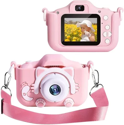 Детский фотоаппарат Котик, розовый, 660070 - отзывы покупателей на  Мегамаркет
